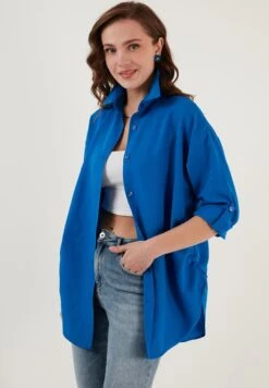 LELA Overhemdblouse - Royal Blue 11 LELA Overhemdblouse - Royal Blue -Lela e39863a86a034fc982d8b576a0ea9df2