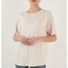 LELA Loose Fit - Blouse - Stone 2 LELA Loose Fit - Blouse - Stone -Lela e42d9d6c8d094c069d333d7fab6f4fd8