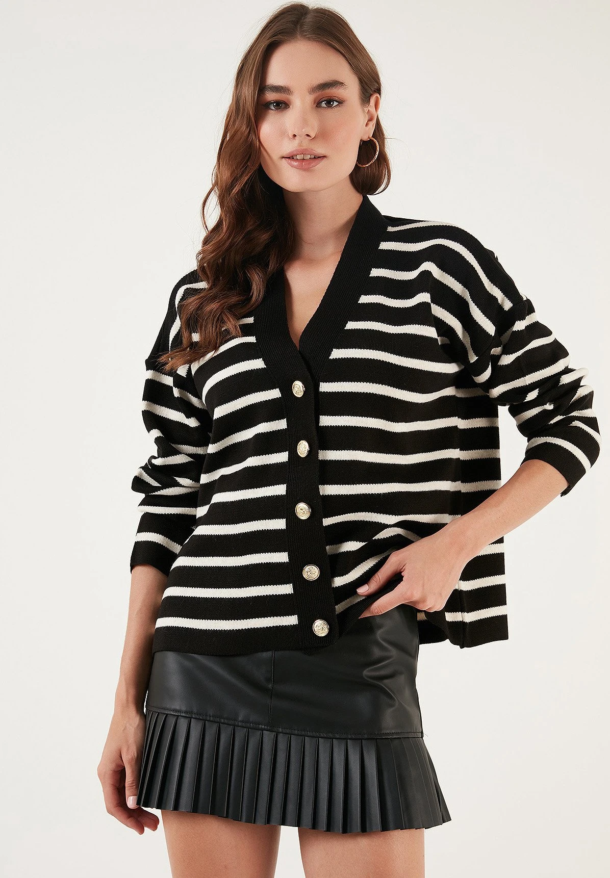 LELA Vest - Black/Cream 7 LELA Vest - Black/Cream - Afbeelding 5