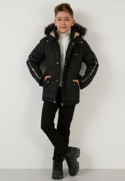 LELA Regular Fit - Winterjas - Black