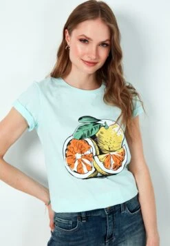 LELA T-Shirt Print - Mint -Lela ee017f6a0be14635a3ba0c6a125ad97b