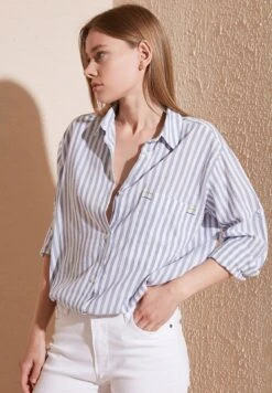 LELA Loose Fit - Overhemdblouse - Light Blue 13 LELA Loose Fit - Overhemdblouse - Light Blue -Lela ef36b62652064301b26c10352ce085a5