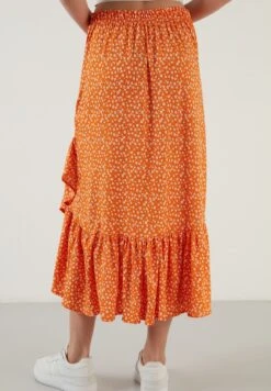 LELA Regular Fit- A-Lijn Rok - Orange Color -Lela ef8e7f4c8597489caaf4e5e408a25bd0
