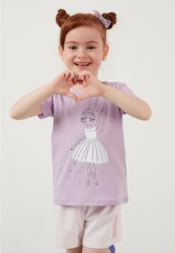 LELA Regular Fit - T-Shirt Print - Lilac -Lela f27878048d8b40ec94d2c65229324223