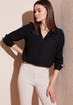 LELA Overhemdblouse - Black -Lela f393dec6b37c487da8d5e1e4f7873191