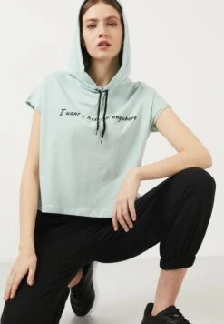 LELA Slim Fit - Hoodie - Mint -Lela f3e7252ae8924a1c9ae36968c2c7fe14