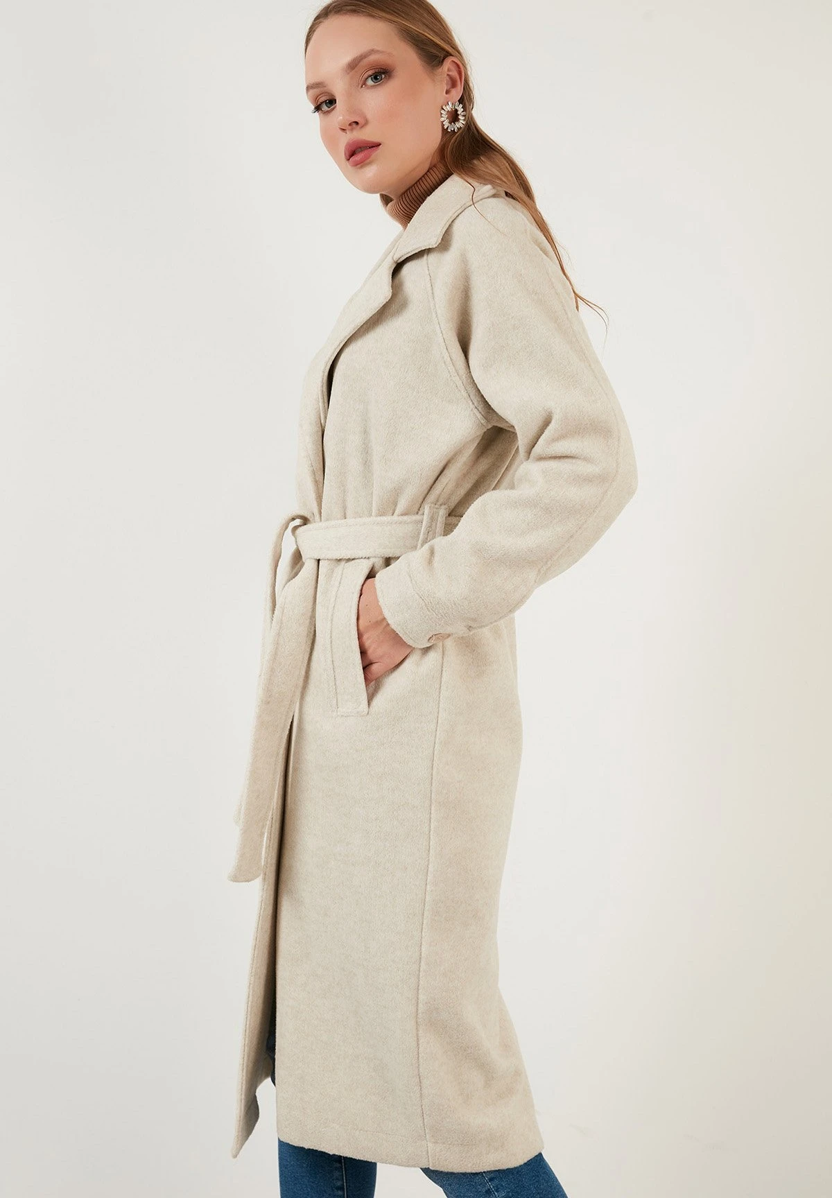 LELA Loose Fit - Mantel - Light Mink 9 LELA Loose Fit - Mantel - Light Mink - Afbeelding 7