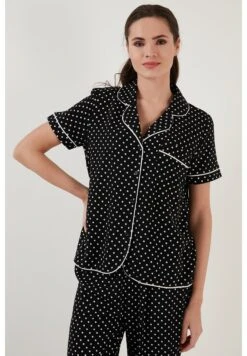 LELA Regular Fit Set - Pyjama - Black -Lela f991561f8e354da98598fd0ca61dbddf