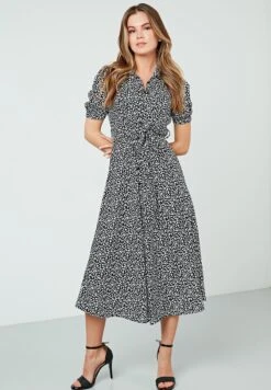 LELA Blousejurk - Black-White