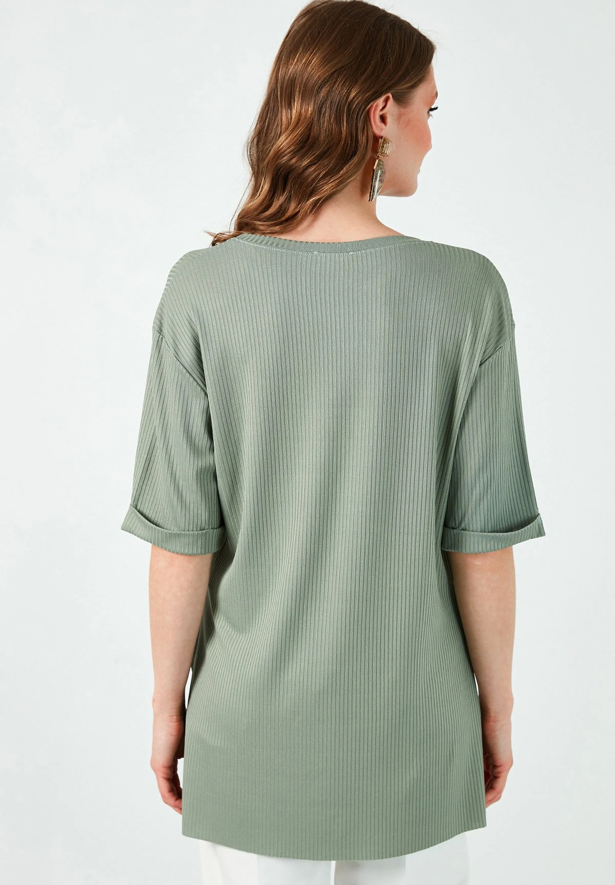 LELA Slim Fit - Blouse - Green 5 LELA Slim Fit - Blouse - Green - Afbeelding 3