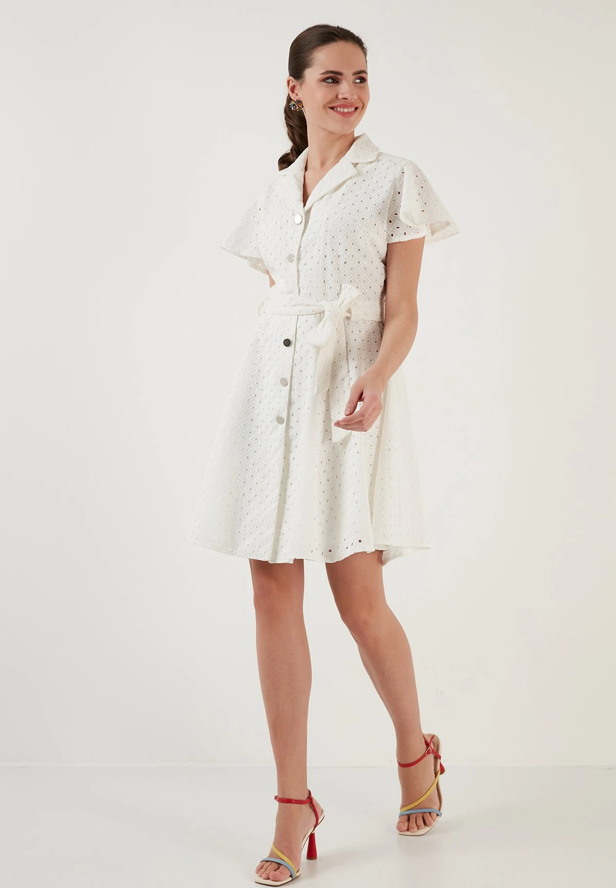 LELA Regular Fit - Blousejurk - Ecru 6 LELA Regular Fit - Blousejurk - Ecru - Afbeelding 4