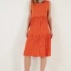 LELA Regular Fit - Jurk - Orange -Lela fda0f709aeb14fa981f0ad83c17d4e1f