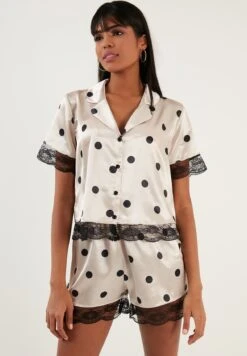 LELA Regular Fit Set - Pyjama - Beige