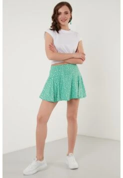 LELA Flowered Elastic Waist - Shorts - Benetton Color