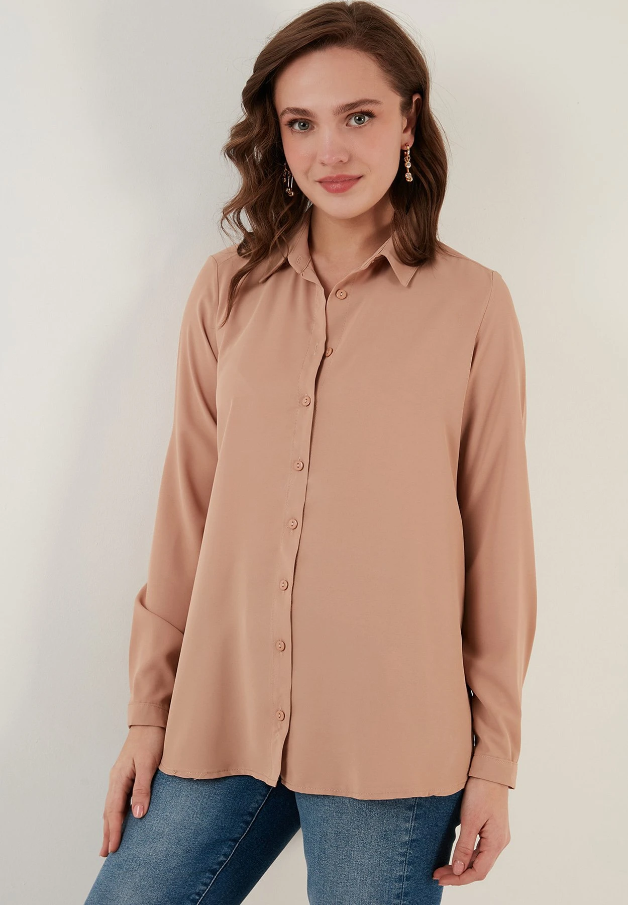 LELA Overhemdblouse - Mink 3 LELA Overhemdblouse - Mink